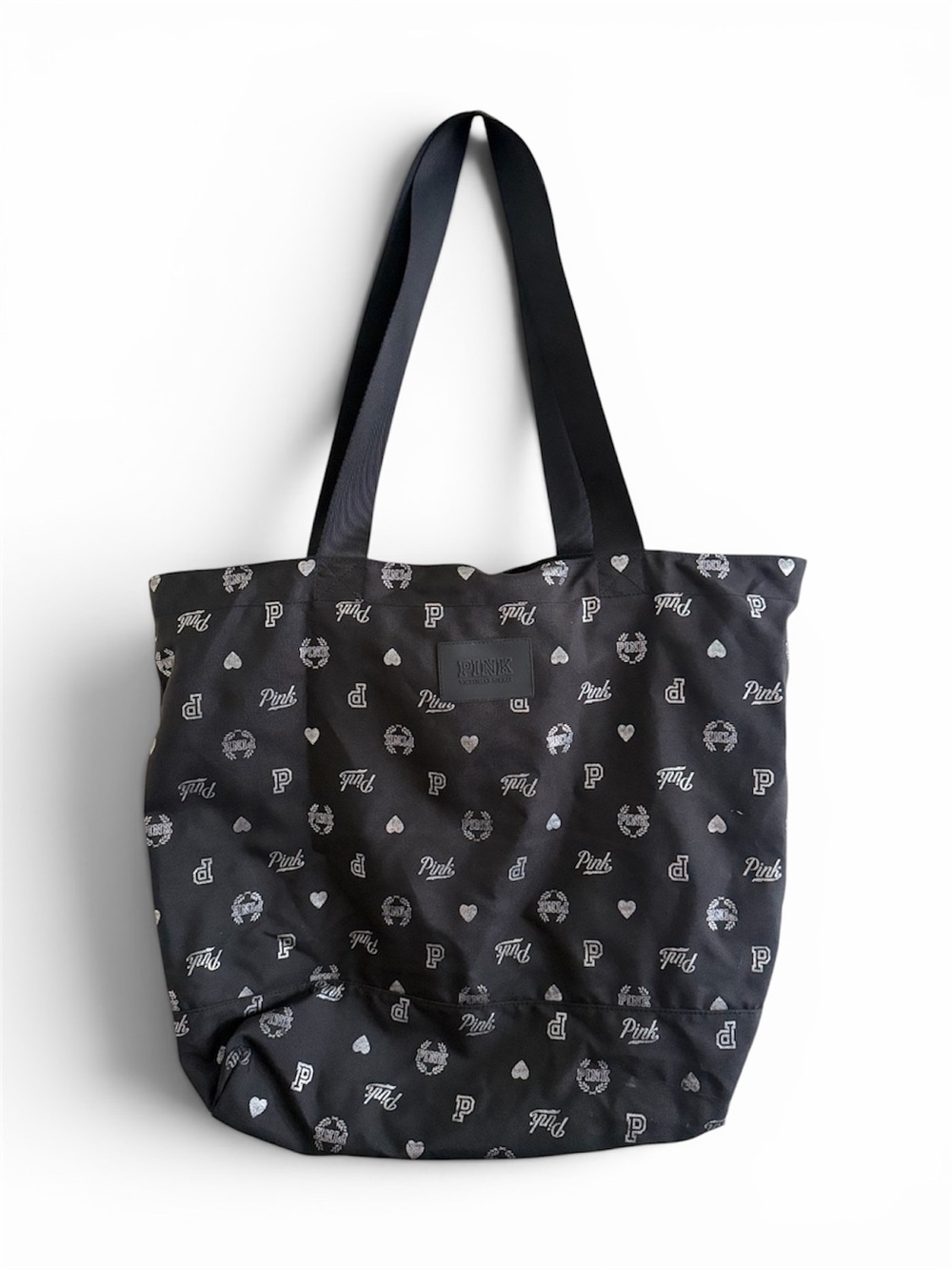 PINK Black & Silver Tote Bag